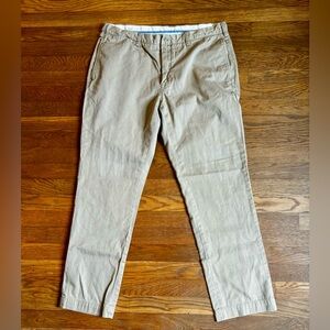 Polo by Ralph Lauren Bradford Chino Pants Mens 36X32‎ Flat Front Straight Khakis